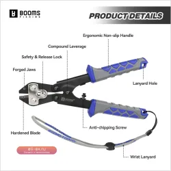 Экстрактор для крючков Booms Fishing XW43, 8.5 дюймов, углеродистая сталь