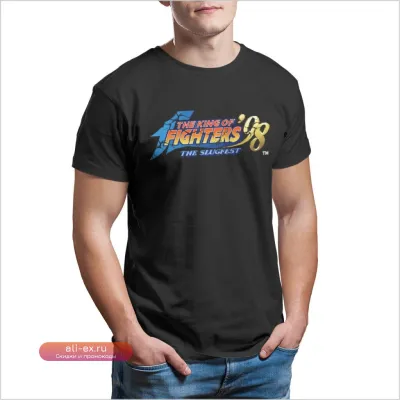 Футболка The King of Fighters '98 The Slugfest хлопок винтаж мужская