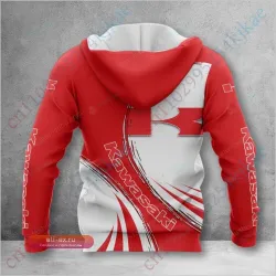 Унисекс худи Kawasaki для мужчин и женщин, оверсайз, streetwear, с молнией, в стиле аниме