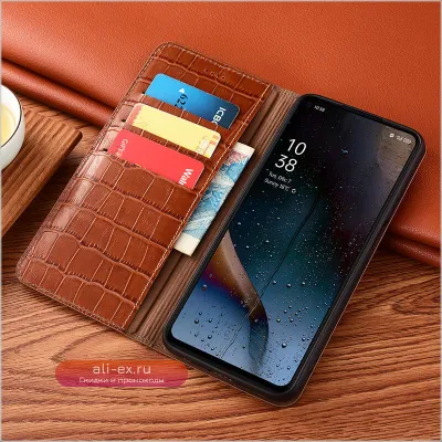 Чехол-книжка из натуральной кожи с узором "Бамбуковый узел" для Huawei Mate (все модели)