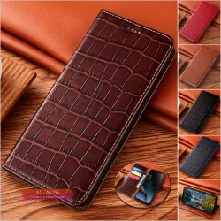 Чехол-книжка из натуральной кожи с узором "Бамбуковый узел" для Huawei Mate (все модели)