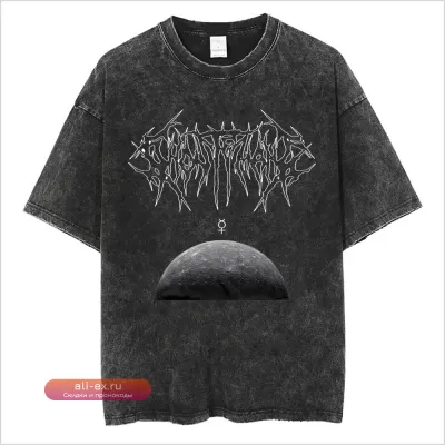 Футболка Washed Vintage Ghostemane Rapper Graphic Print