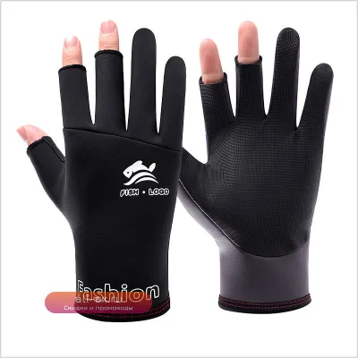 Неопреновые перчатки для рыбалки, охоты и активного отдыха с антискользящим покрытием