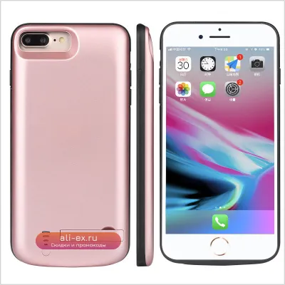 Чехол-аккумулятор с клипсой для iPhone 6/7/8/X/8 Plus