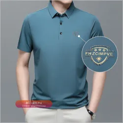 Рубашка с коротким рукавом и воротником для мужчин, больших размеров, для папы, тонкая, дышащая, однотонная, с принтом