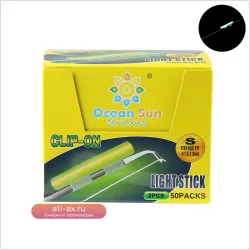 Флуоресцентные светящиеся палочки для рыбалки 100 шт. с клипсой, 2 в 1, 6 размеров