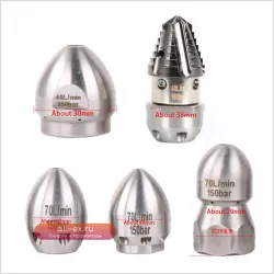 Насадка для прочистки канализации 1/2" 40L Superstrong высокого давления