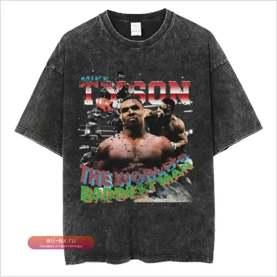 Футболка Mike Tyson Vintage Washed Retro Boxing