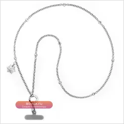 Ремешок-браслет для телефона Gold Silver Metal Chain