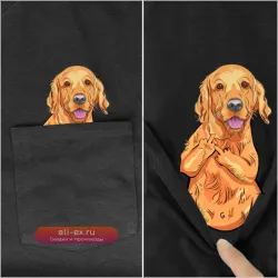 Футболка с принтом "Кокер-спаниель" CLOOCL