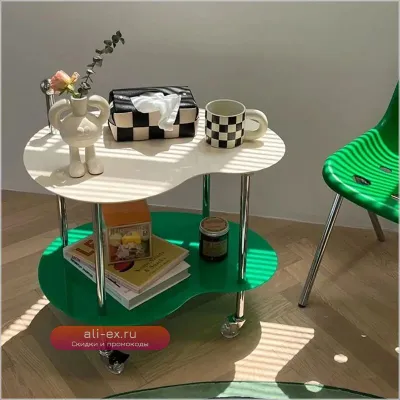 Аккуриантовый приставной столик-тележка Cloud Rack для гостиной