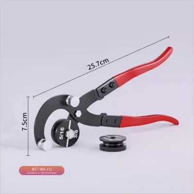 4-в-1 Ручной трубогиб 90 градусов для меди, алюминия, стали φ3/16-3/8 дюйма