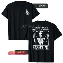 Футболка с принтом "Сегодня ничего не хочется, кроме моей жены"