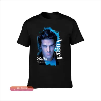 Футболка мужская "Ангел" из сериала "Баффи – истребительница вампиров"