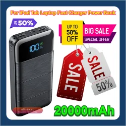 Power Bank 20000mAh быстрая зарядка для iPad, планшета, ноутбука