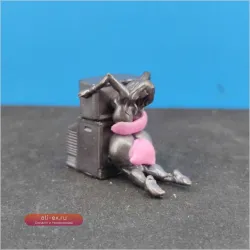 Уникальная старинная латунная миниатюрная фигурка в стиле дарк-арт, креативное ручное настольное украшение, арт-коллекционная модель