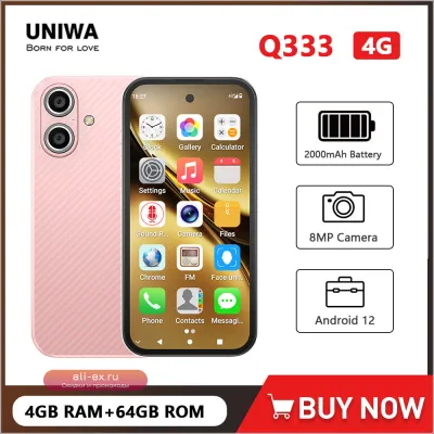 Смартфон UNIWA Q333 4G MINI Android 4/64GB, 2000mAh, Face ID, GPS, поддержка TF-карт