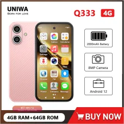 Смартфон UNIWA Q333 4G MINI Android 4/64GB, 2000mAh, Face ID, GPS, поддержка TF-карт