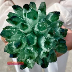 Кристалл Кварца Зелёный Фантом Уникальный Образец Целебный