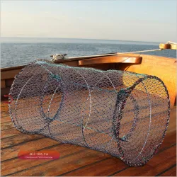 Складная рыболовная сеть-ловушка 2шт 17x10 дюймов для мальков, раков, креветок, крабов