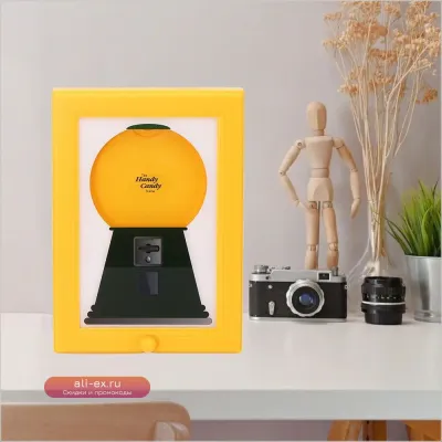 Креативная машинка для конфет с фоторамкой, влагостойкая, с удобной подвеской и вращением