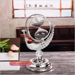 Песочные часы из цинкового сплава с гальваническим покрытием 30/60 минут: элегантное украшение для дома, офиса и отеля