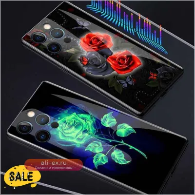 Чехол для iPhone с LED-подсветкой Luxury Fashion Style