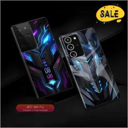 Светящийся чехол Luminous Glass Smart LED для Samsung S25/S24/S23/S22/S21/S20 Ultra/FE