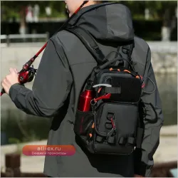 Многофункциональный рыболовный рюкзак с держателями для удочек, нагрудная сумка для туризма, кемпинга и скалолазания