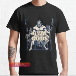 Футболка с принтом "Тренируйся как Бог" Марка Аврелия