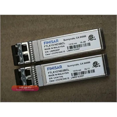 Оптический трансивер 10G SFP+ Finisar FTLX1374D3BCL LRM 1.4км 1310нм
