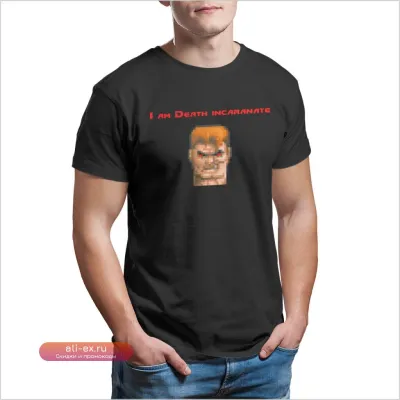 Футболка Wolfenstein 3D Geek Retro для мужчин большого размера