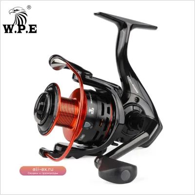 Рыболовная катушка W.P.E FEEDER LAND Series 2000-5000, 9+1 подшипников, для пресноводной рыбалки
