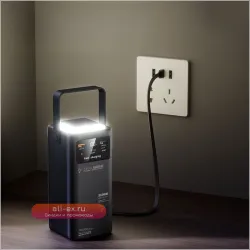 50000mAh Power Bank с кабелем и сверхбыстрой зарядкой