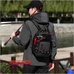 Рыболовная сумка-слинг New Waterproof Luya: водонепроницаемая, износостойкая, для путешествий и активного отдыха