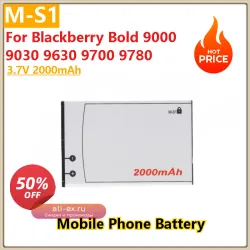 Аккумулятор для Blackberry Bold 9000/9030/9780/9630/9700, 2000mAh, M-S1