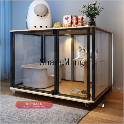 Многоэтажная клетка-вилла для кошек с большим пространством, новый шкаф-домик для кошек, универсальное гнездо для всех сезонов