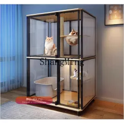 Многоэтажная клетка-вилла для кошек с большим пространством, новый шкаф-домик для кошек, универсальное гнездо для всех сезонов
