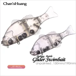 Набор из 3 некрашеных заготовок для воблеров Chan’sHuang 15/19 см с погремушкой