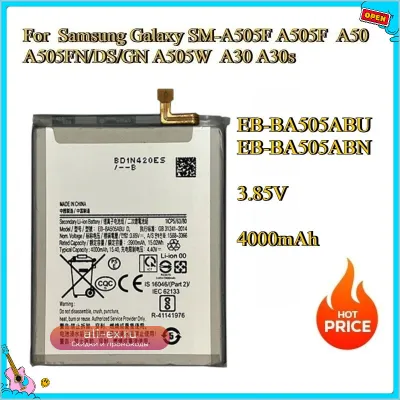 Аккумулятор EB-BA505ABU/ABN 4000mAh для Samsung Galaxy A50 A505F A30