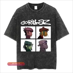 Футболка "Gorillaz Demon Days" Washed Vintage