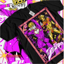 Футболка Jojo's Bizarre Adventure Giorno Josuke Kawaii Anime Shirt