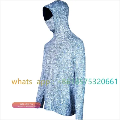 Мужская толстовка Googan Squad с маской для рыбалки, с длинным рукавом, быстросохнущая, с защитой от солнца