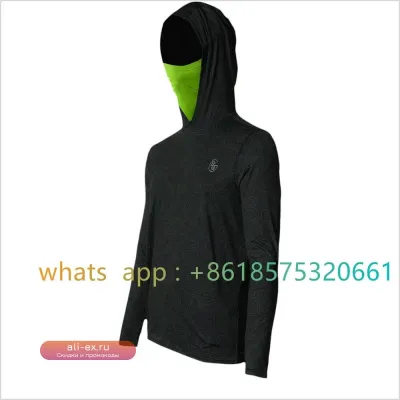 Мужская толстовка Googan Squad с маской для рыбалки, с длинным рукавом, быстросохнущая, с защитой от солнца