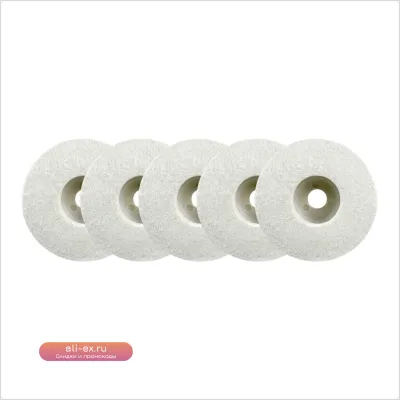 Войлочные полировальные диски для нержавеющей стали, меди, мрамора 4 дюйма (совместимы с УШМ 100 мм)