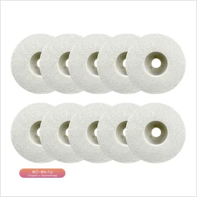 Войлочные полировальные диски для нержавеющей стали, меди, мрамора 4 дюйма (совместимы с УШМ 100 мм)