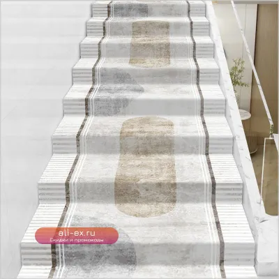 Ковровая дорожка для лестницы из кожи