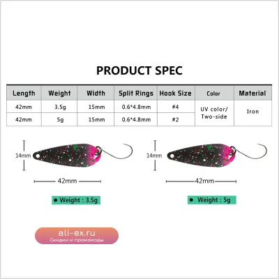 Набор металлических блёсен Jerry Aries для форели 3.5г 5г, УФ-цвета, вращающиеся приманки, блестящие шарики, щука, окунь, пресноводные микро-приманки для рыбалки