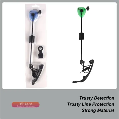 Сигнализатор поклёвки для удочки с LED подсветкой, универсальный аксессуар для карповой, фидерной, спиннинговой и нахлыстовой рыбалки