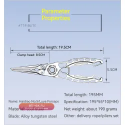 Многофункциональные стальные плоскогубцы для рыбалки с высокой точностью: снятие крючков, обрезка лески